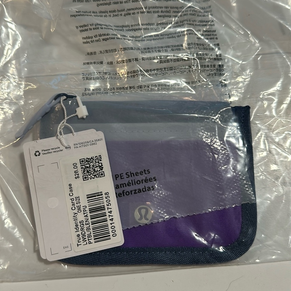 NWT Lululemon True Identity Card Case